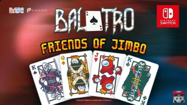 An image showing the Friends of Jimbo update in Balatro.