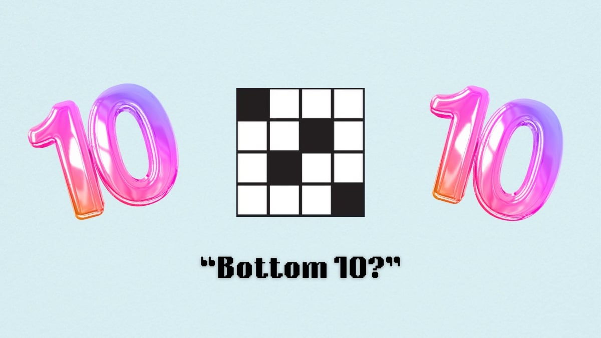 ‘Bottom 10?’ NYT Mini Crossword clue answer and hints