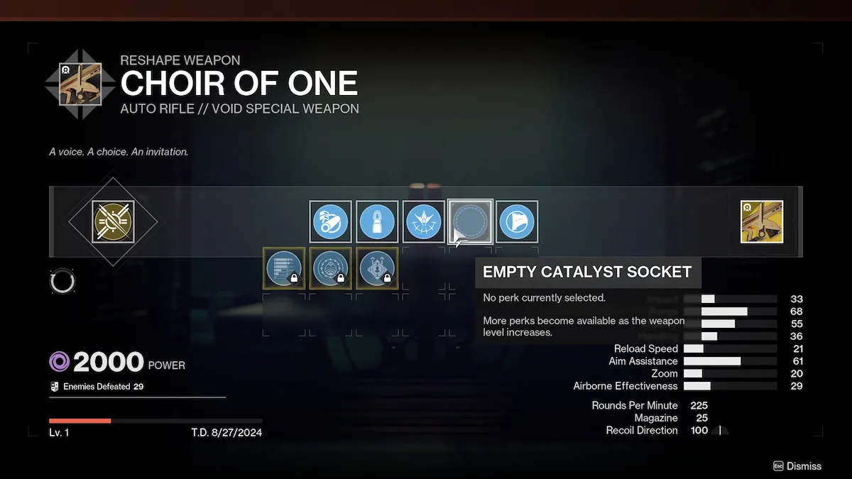 All Choir of One catalysts and how to get them in Destiny 2