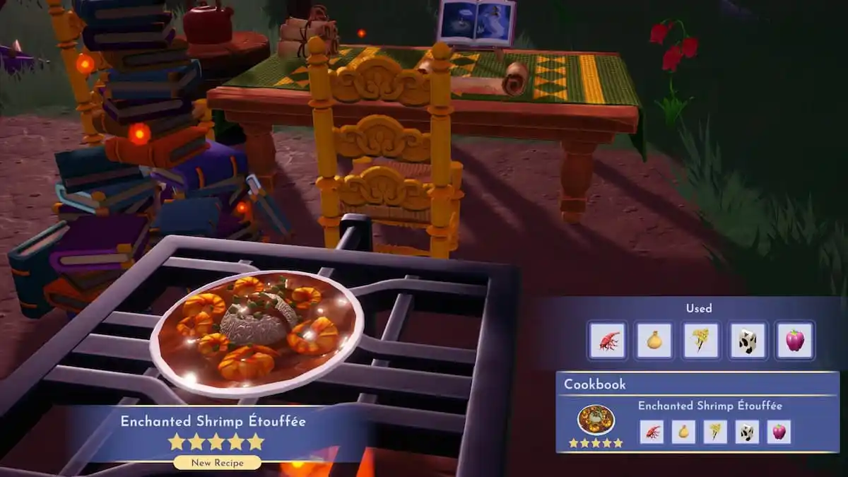 How to make the Mysterious Cajun Recipe in Disney Dreamlight Valley