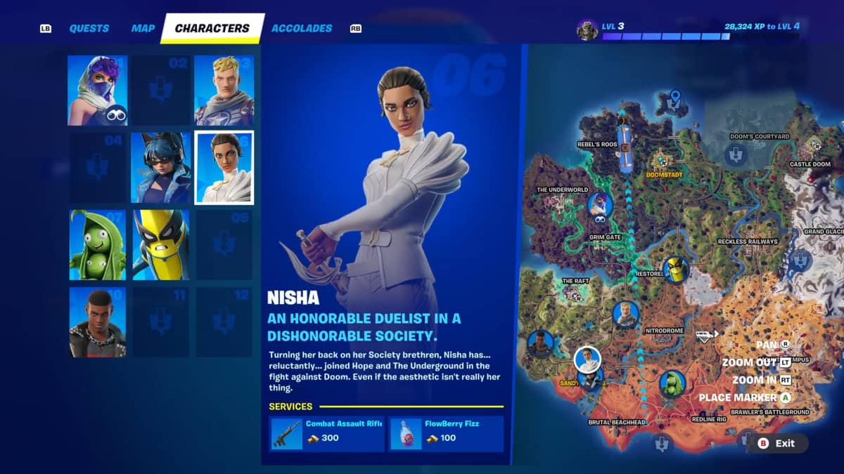 Все локации и услуги NPC Fortnite в сезоне 5, глава 4