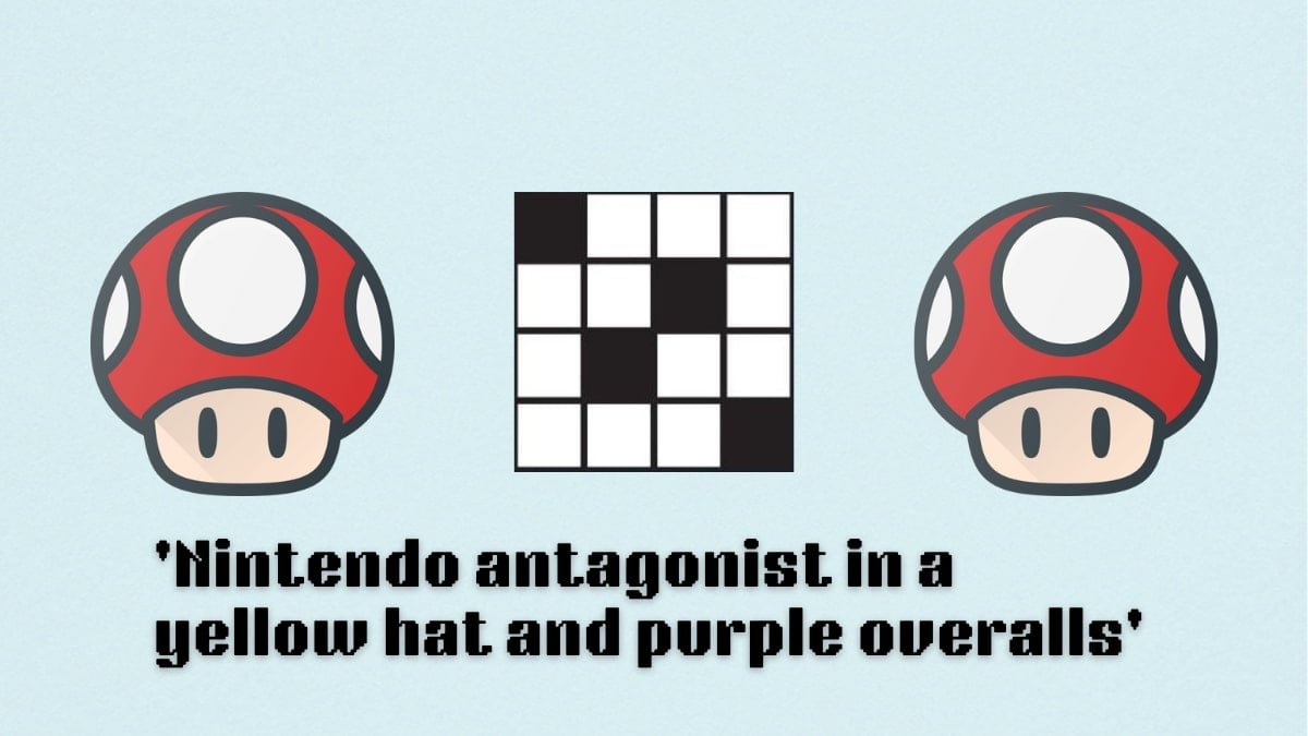 ‘Nintendo antagonist in a yellow hat and purple overalls’ NYT Mini Crossword clue answer and hints