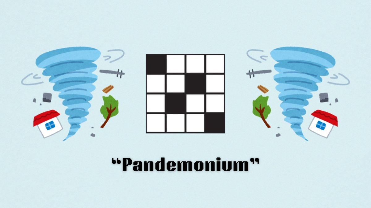 ‘Pandemonium’ NYT Mini Crossword clue Aug. 9 answer and hints