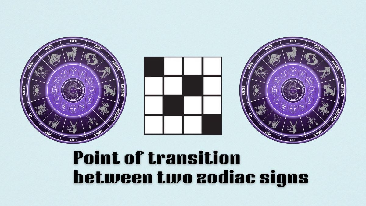 art for point of transition between two zodiac signs in nyt mini crossword