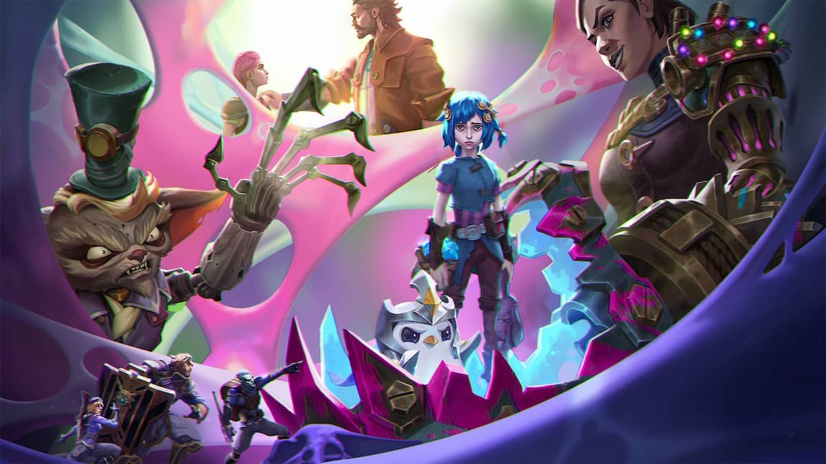 An image from the new Arcane-themed TFT set, which features characters from Arcane like Jinx, Vi, Smeech, Sevika, and more.