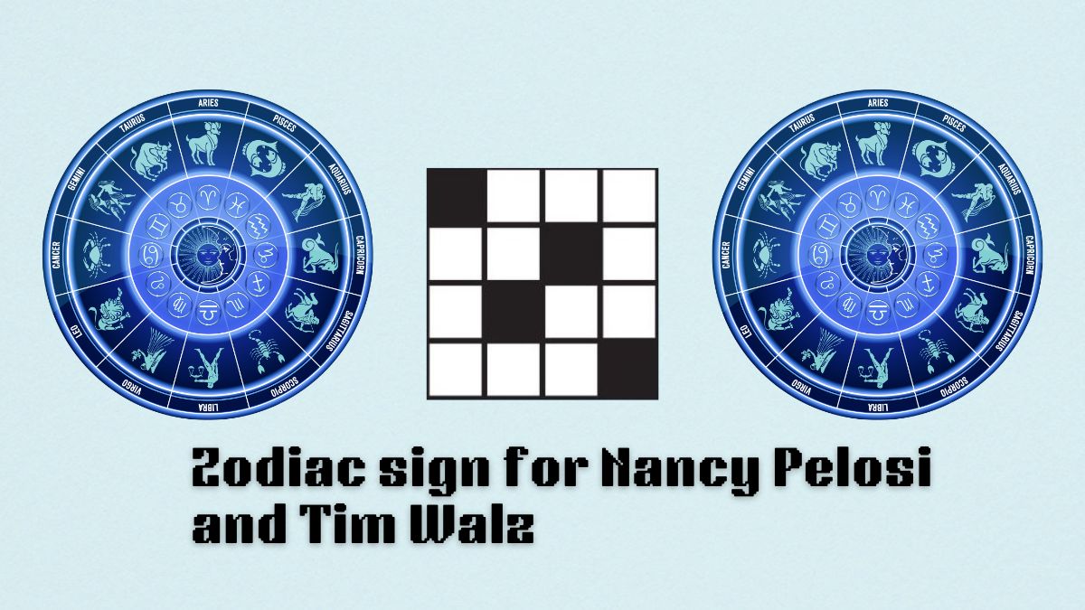 ‘Zodiac sign for Nancy Pelosi and Tim Walz’ NYT Mini Crossword answer and hints