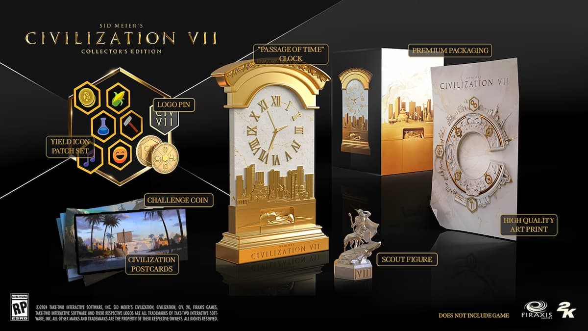 Everything included in the Civ 7 Collector’s Edition bundle