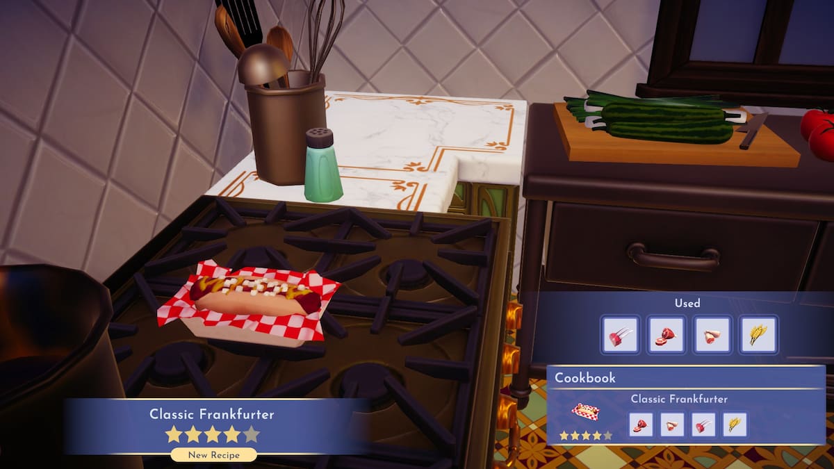 How to make Classic Frankfurter in Disney Dreamlight Valley