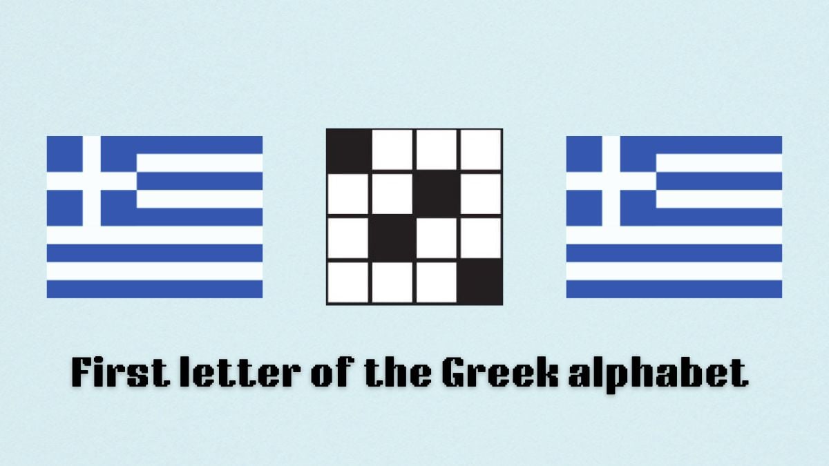 art for first letter of the greek alphabet clue in nyt mini crossword