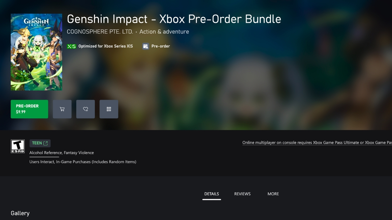 You can finally get Genshin Impact on Xbox, but it’ll cost you