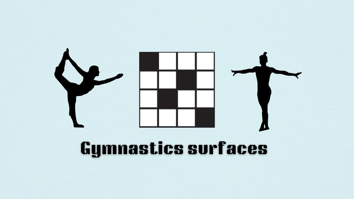 ‘Gymnastics surfaces’ NYT Mini Crossword clue answer and hints