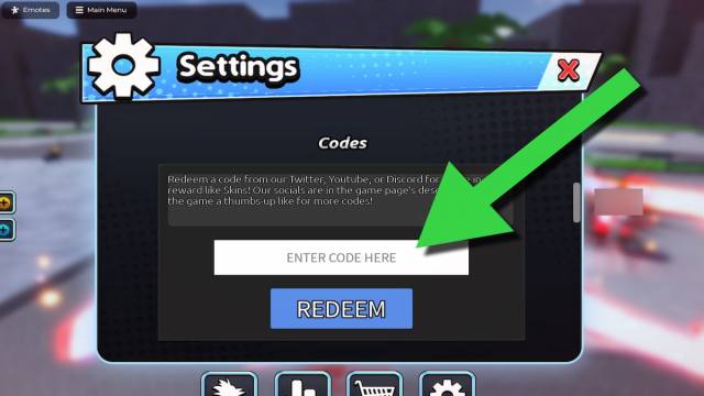 How to redeem codes in Eternal Battlegrounds, step 2