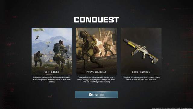 MW3 Conquest event