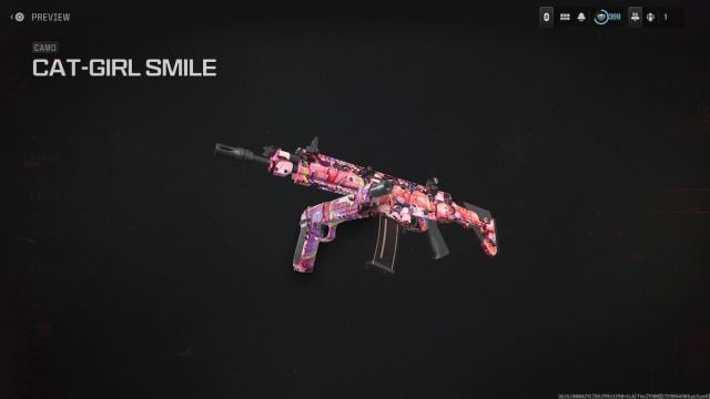 MW3 Echo Endo cat girl camo