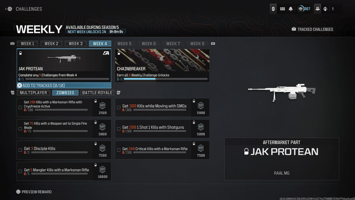 How to unlock the JAK Protean in MW3 and Warzone