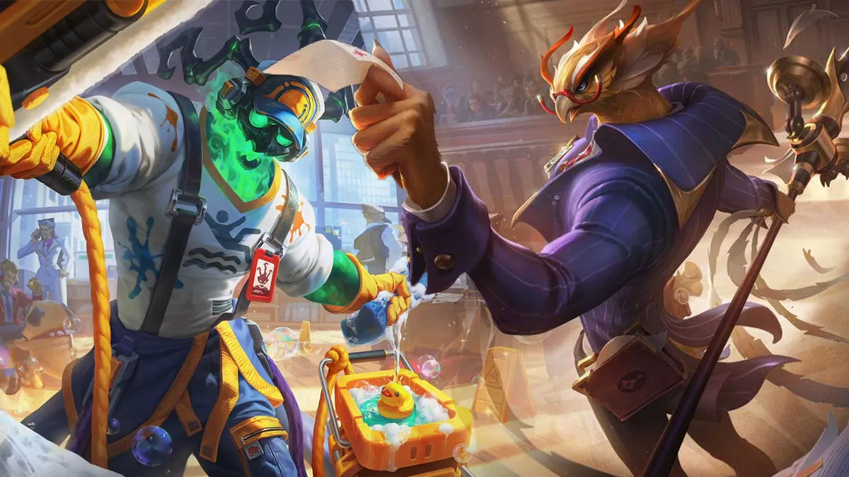 Mop up the competition with new Thresh, Azir LoL skins shown off during the LCS