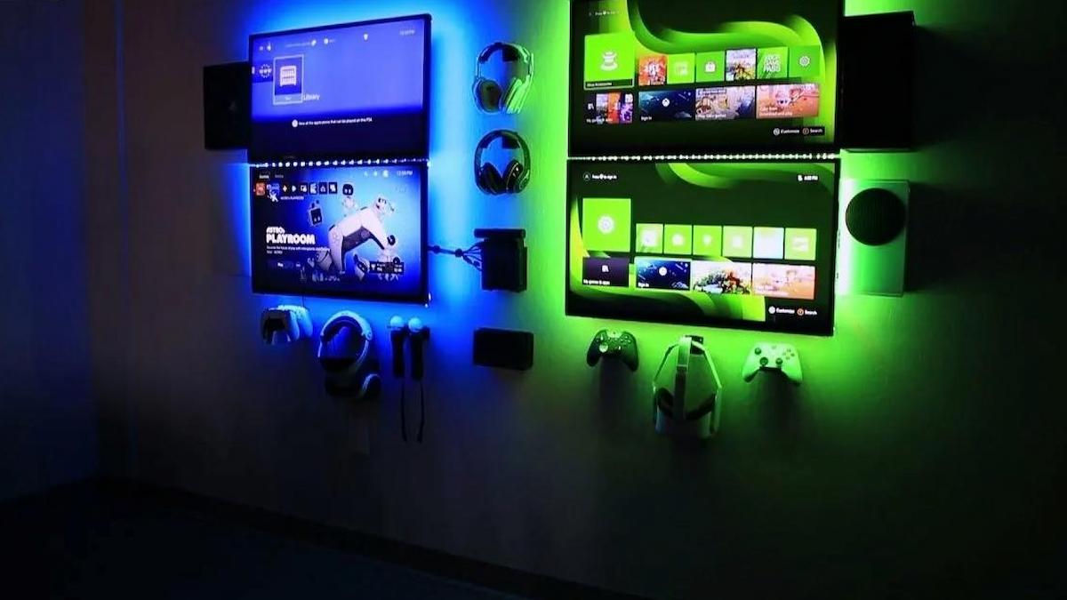 Gaming console wall mount screenshot