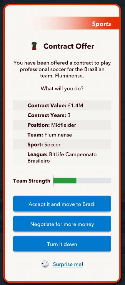 How to complete the Olympic Striker challenge in BitLife