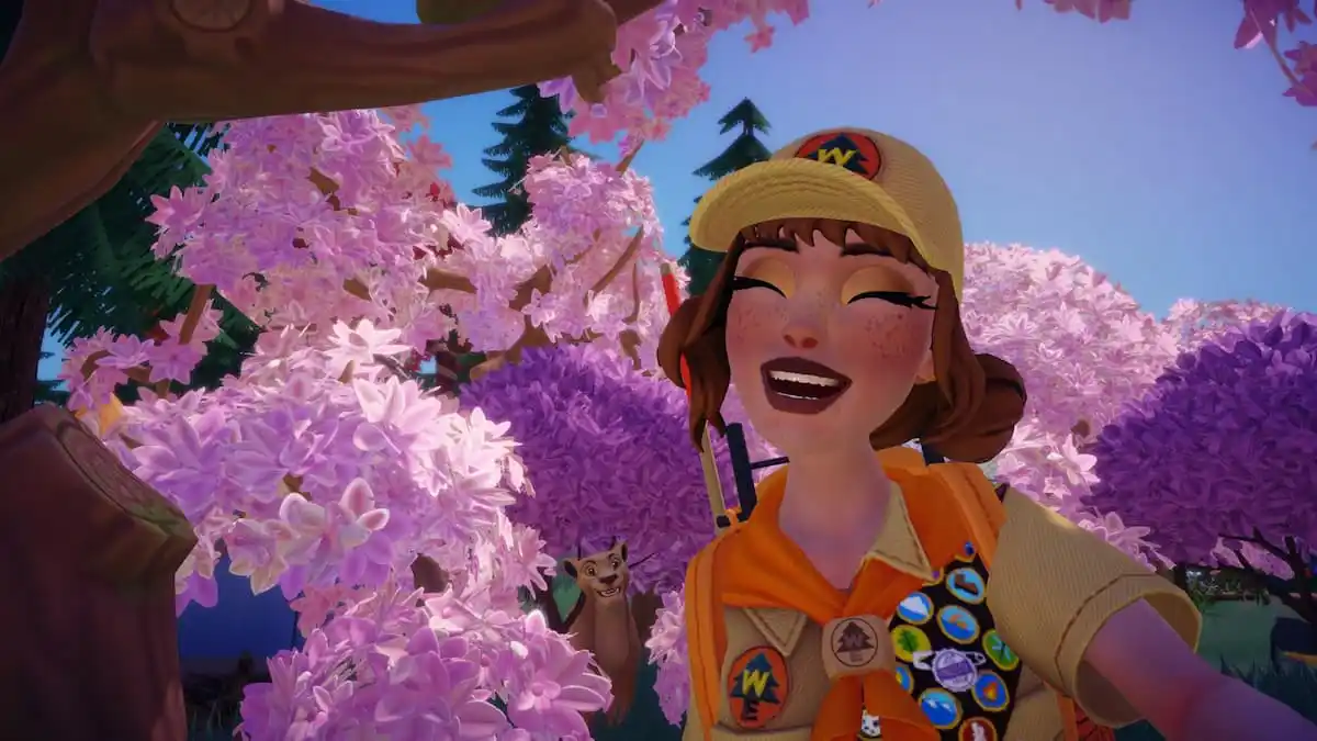 How to harvest fruit from pink trees in Disney Dreamlight Valley