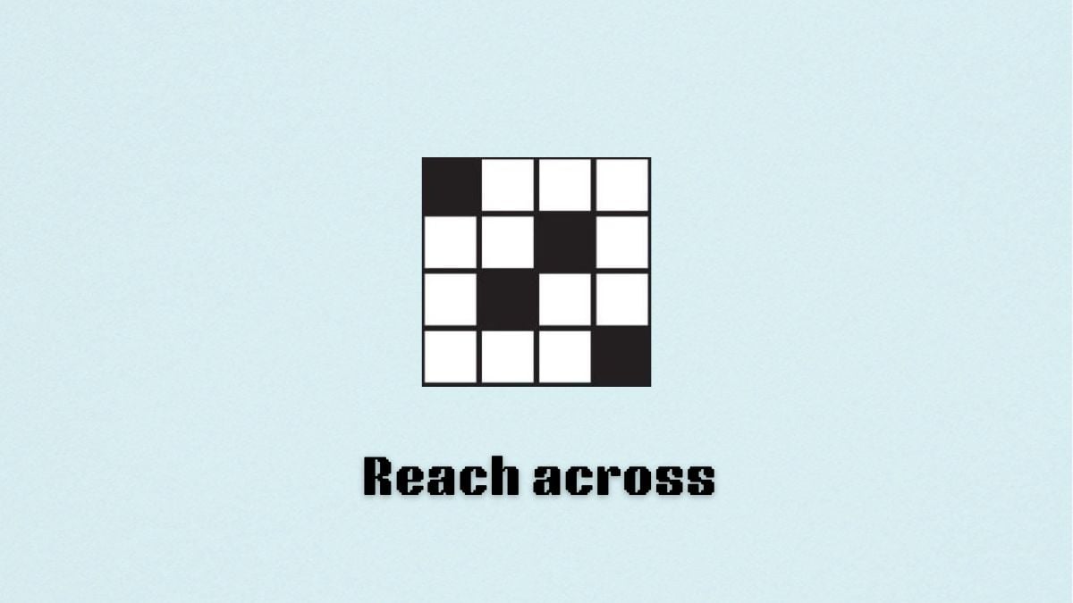 reach across and cross symbol the nyt mini crossword aug. 2
