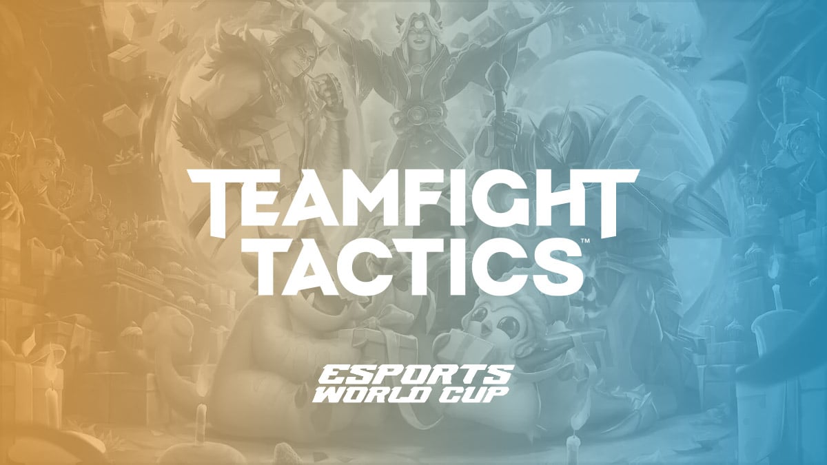 The Teamfight Tactics and EWC logos.