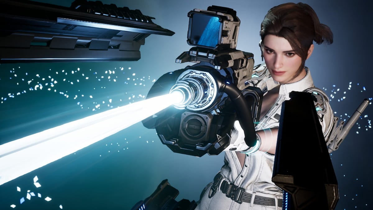 Hailey in character select screen in The First Descendant