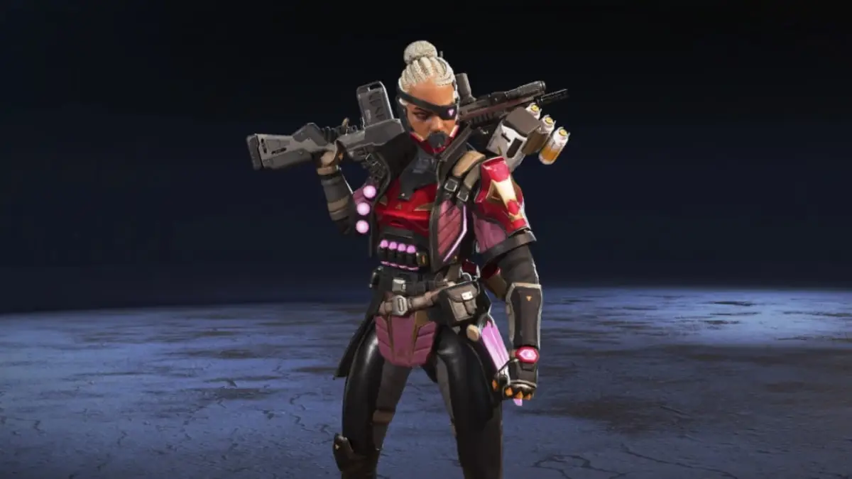 An image of the Bounty Breaker Bangalore skin, which transforms her into a futuristic bounty hunter.