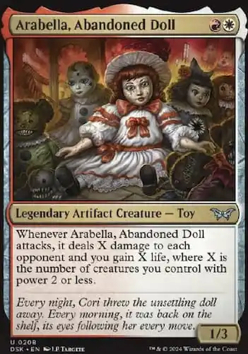 La espeluznante muñeca MTG parecida a Annabelle impulsa a Aggro en Duskmourn Draft y Commander