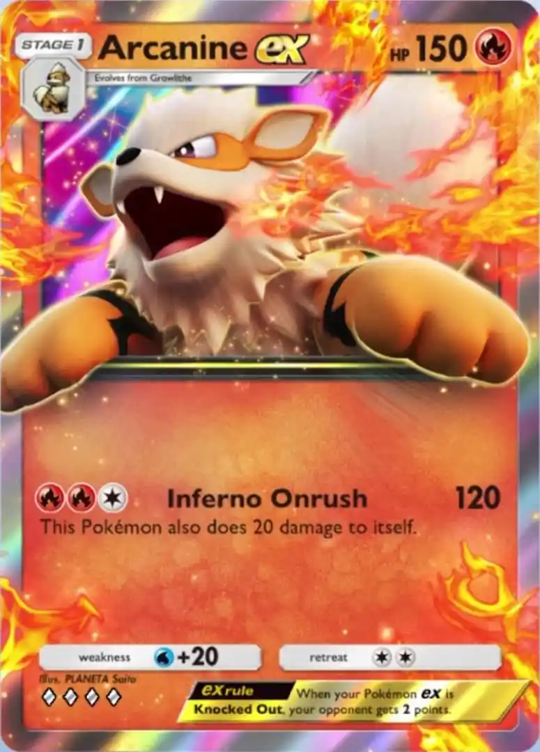 Artwork for Arcanine ex in Genetic Apex