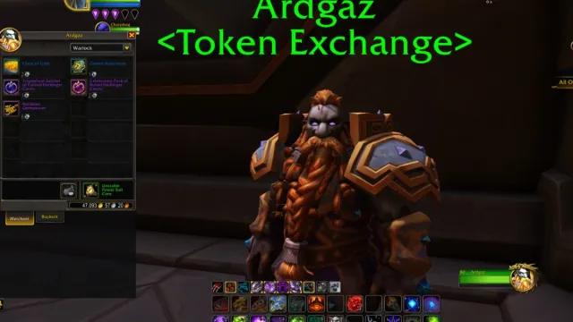 The NPC Ardagaz of Algari Tokens Exchange in WoW The War Within standing next to the Great Vault.