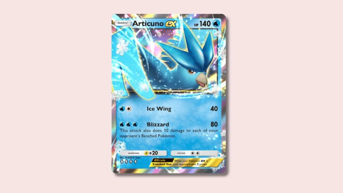 Articuno ex Pokémon TCG Pocket card.