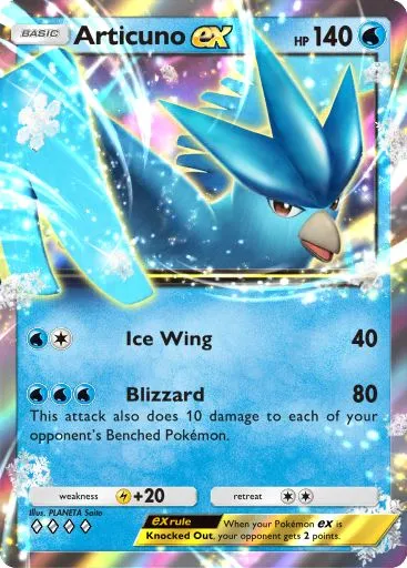 Artwork for Articuno ex in Genetic Apex