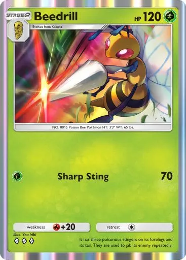 Artwork for Beedrill in Genetic Apex