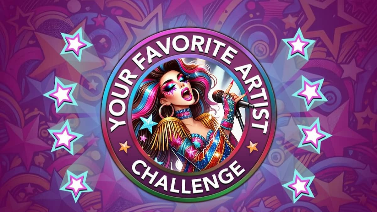 Picture showing the cover for the Your Favorite Artist Challenge in BitLife.