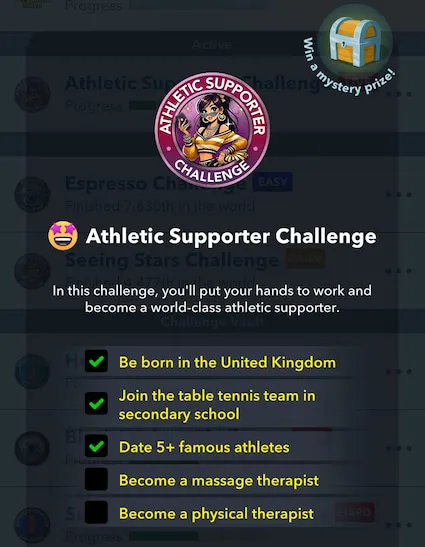 How to complete the Athletic Supporter challenge in Bitlife