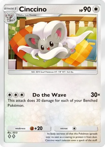 Cinccino artwork in Genetic Apex