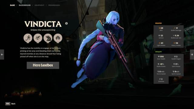 An image of Vindicta from Deadlock, a ghostly sniper.