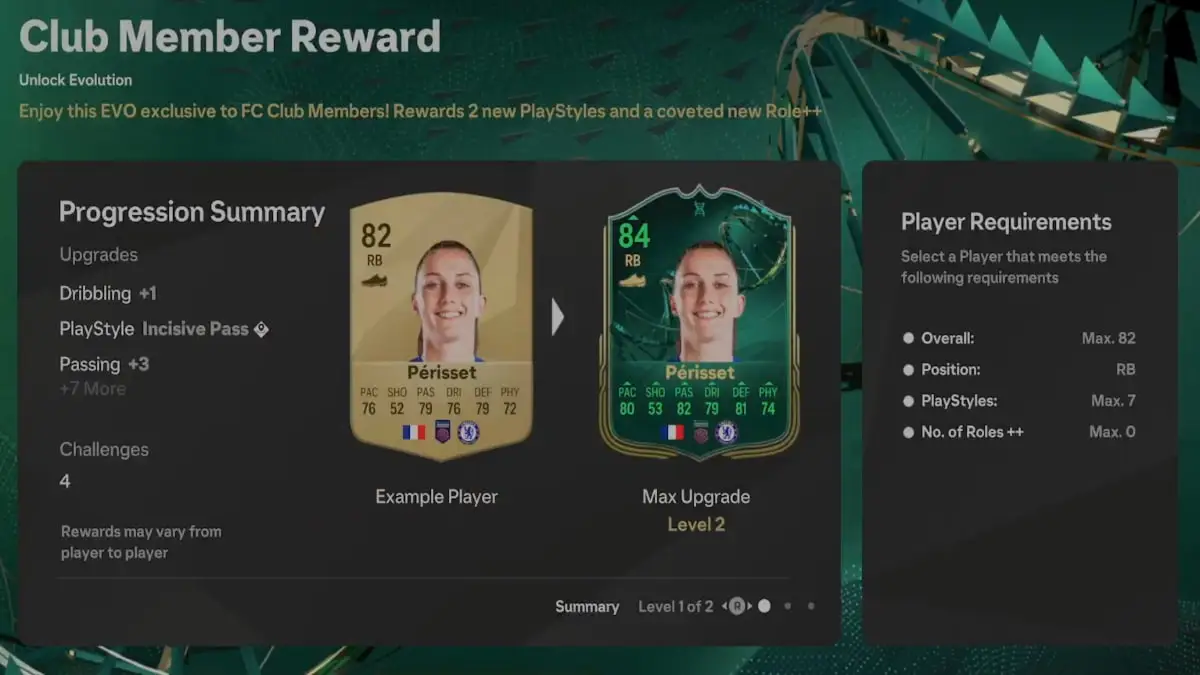 Best players for Club Member Reward Evolution in EA FC 25