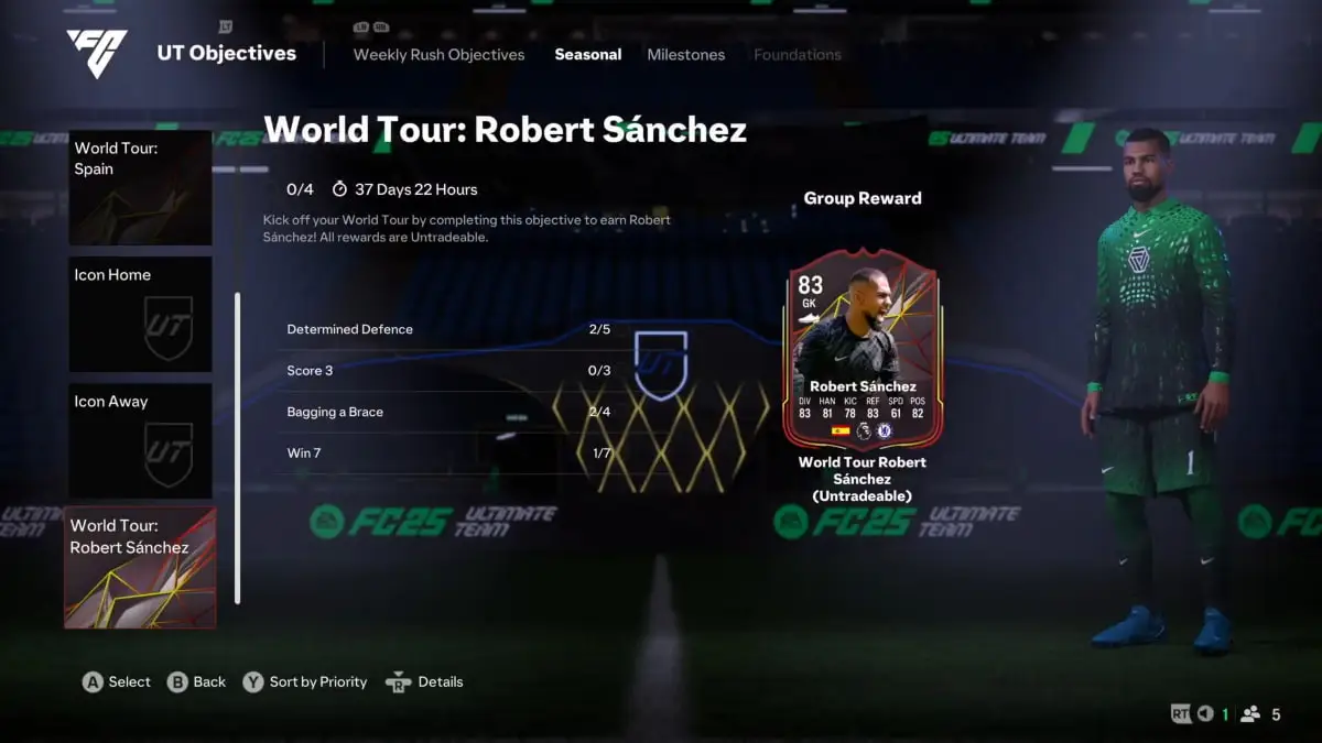 Как получить карту Robert Sanchez World Tour бесплатно в EA FC 25