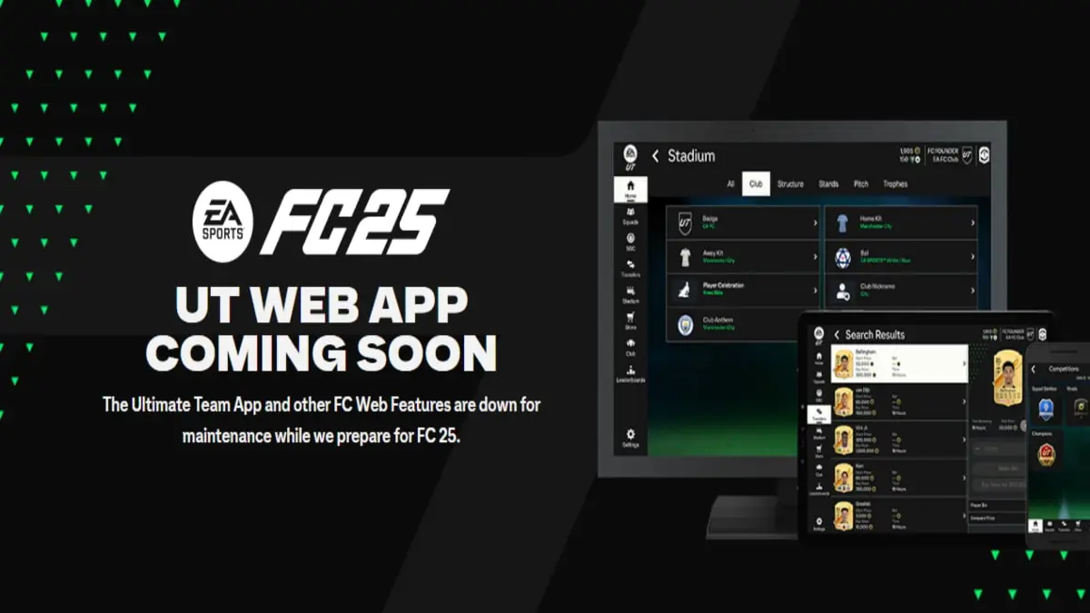 EA FC 25 Web App: How to start your Ultimate Team Early