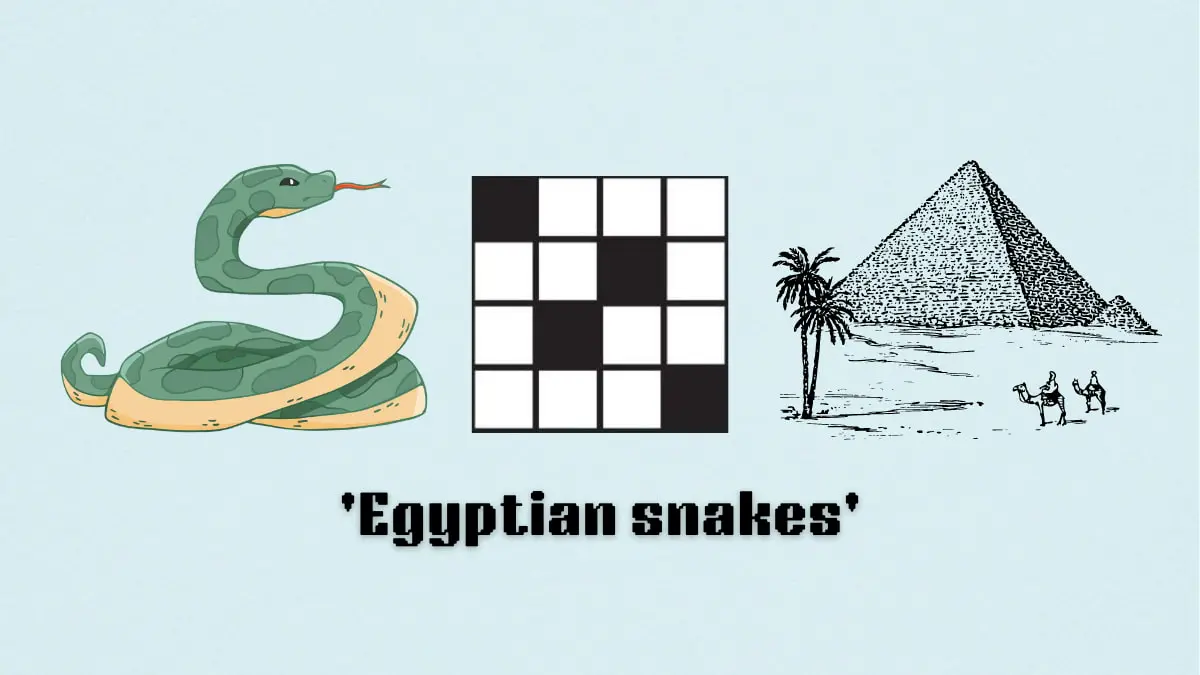 ‘Egyptian snakes’ NYT Mini Crossword clue answer and hints