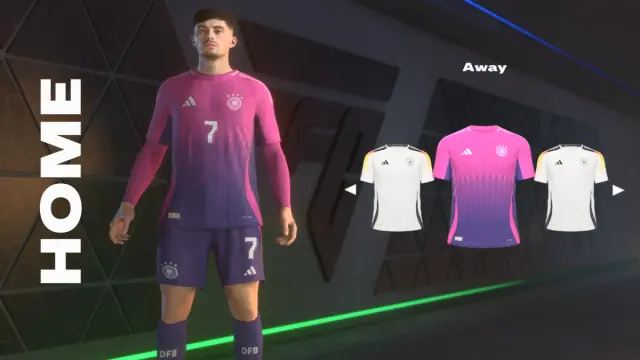 An overview of the Germany away kit in EA FC 25.