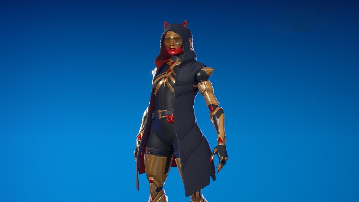 A preview of the Felina skin in Fortnite