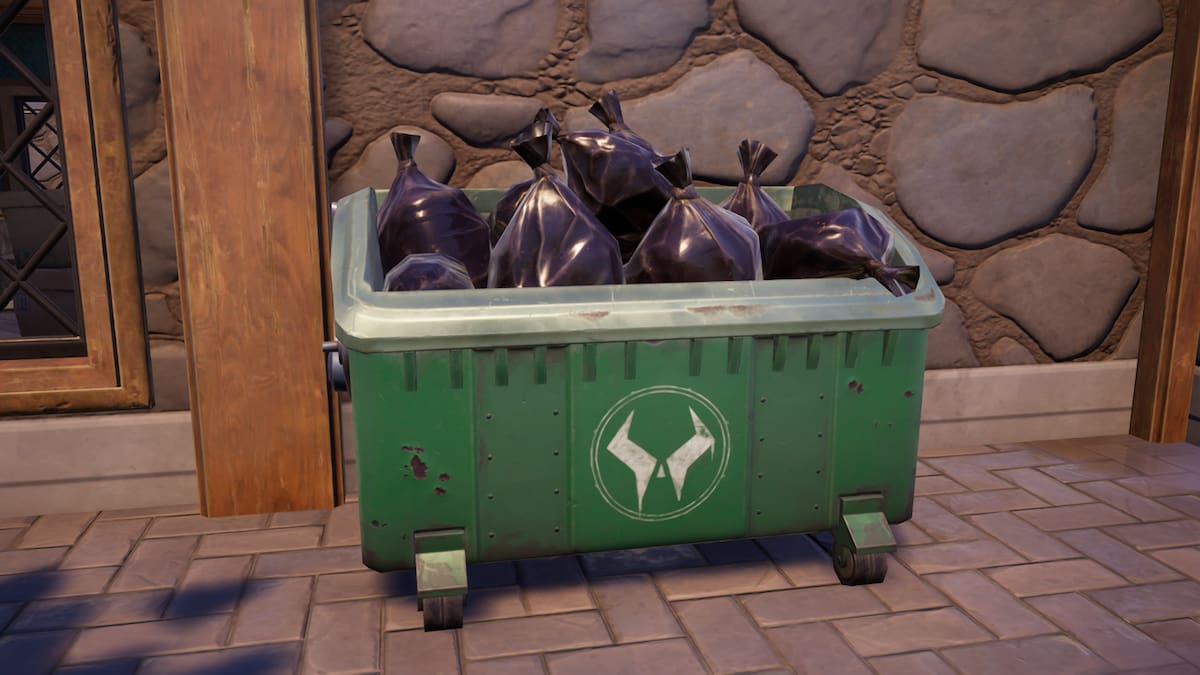 Picture showing the dumpster in Fortnite which are a great hiding spot.