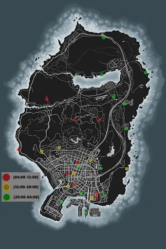 Todas las ubicaciones de ataques de pandillas en GTA 5