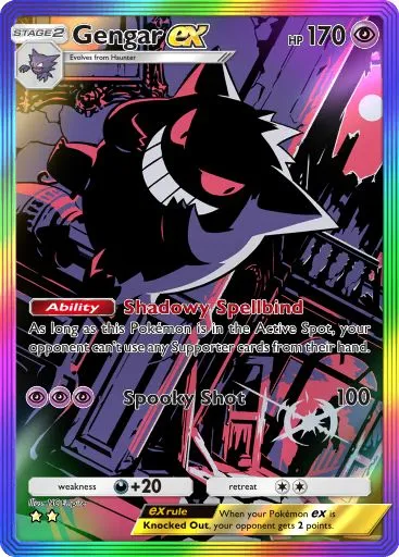 Gengar ex full art from Genetic Apex