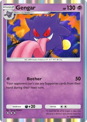 Artwork for Gengar in Genetic Apex