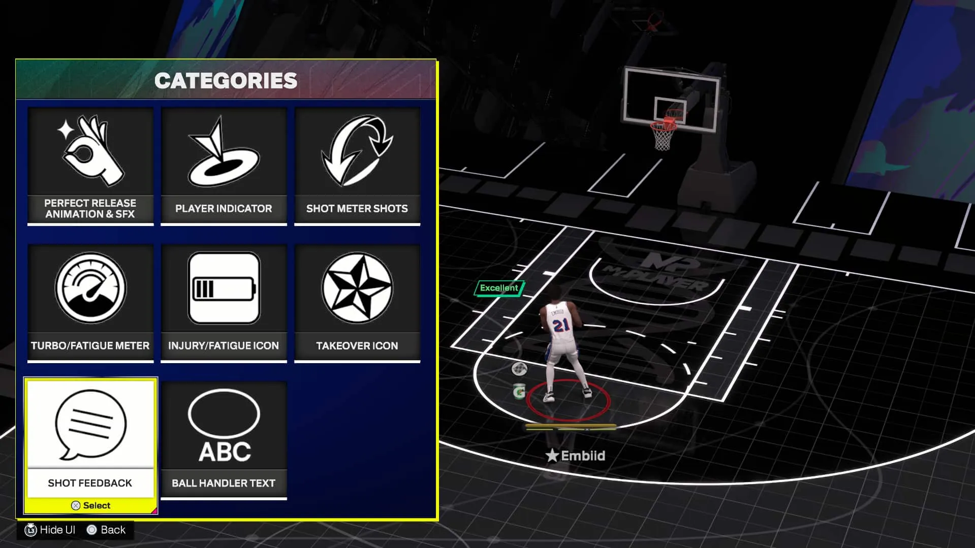 Cómo activar la respuesta de tiro en NBA 2K25