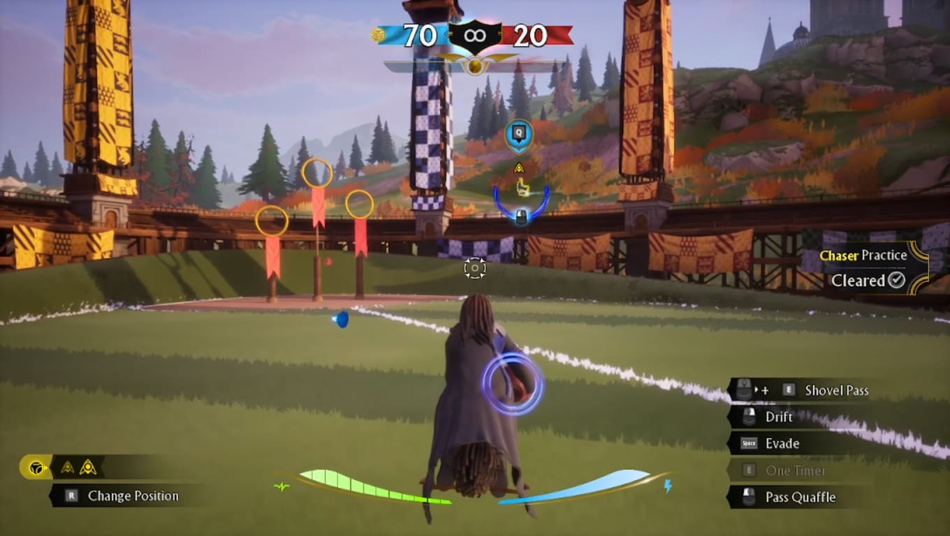 Cómo jugar Chaser en Harry Potter Quidditch Champions