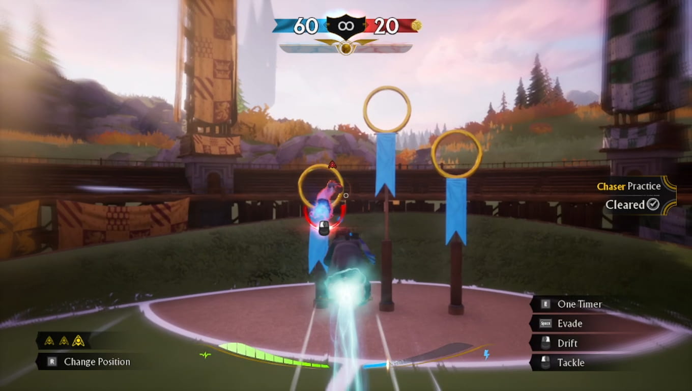 Cómo jugar Chaser en Harry Potter Quidditch Champions